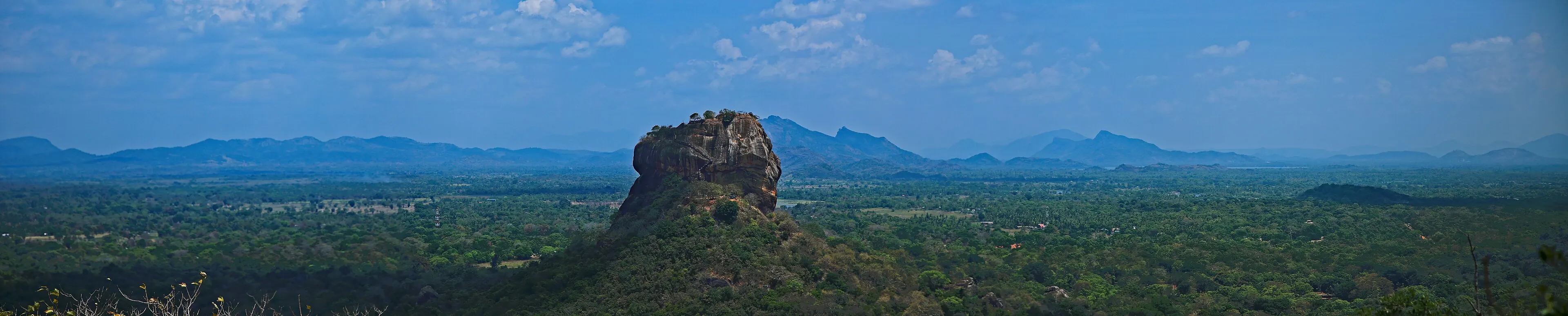 Sigiriya rising above the forests of Sri Lanka